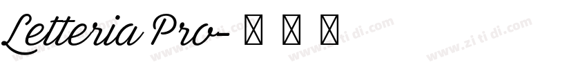 Letteria Pro字体转换 Letteria Pro字体转换